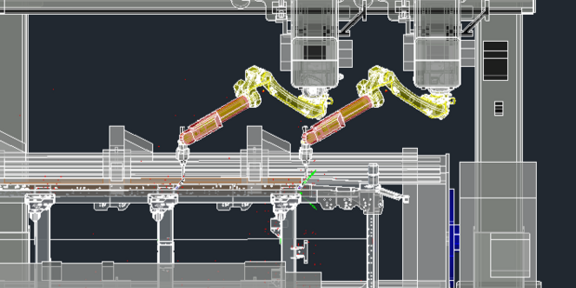 Illustration of robots for automated welding