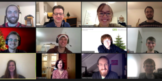 Screenshot of our virtual Christmas party
