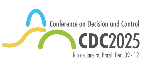 Official logo of the 64th IEEE CDC 2025, showing the conference name, date, and a pictogram of Sugarloaf Mountain.